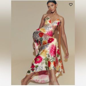 Reformation Poppies Silk Dress